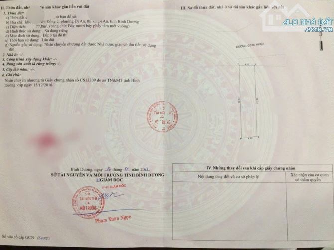 Đất mặt tiền kinh doanh khu BigC GO, phường Đông Hòa, Tp. Dĩ An - 1
