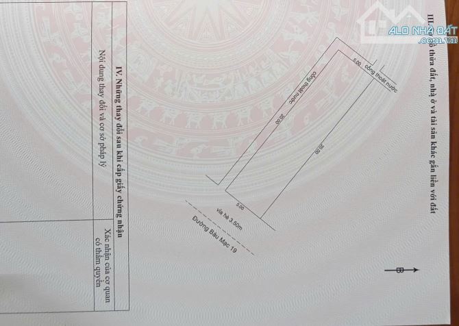 BÁN LÔ ĐẤT ĐẸP ĐƯỜNG BÀU MẠC 19 – KẸP CỐNG THOÁNG MÁT, GIÁ TỐT - 2