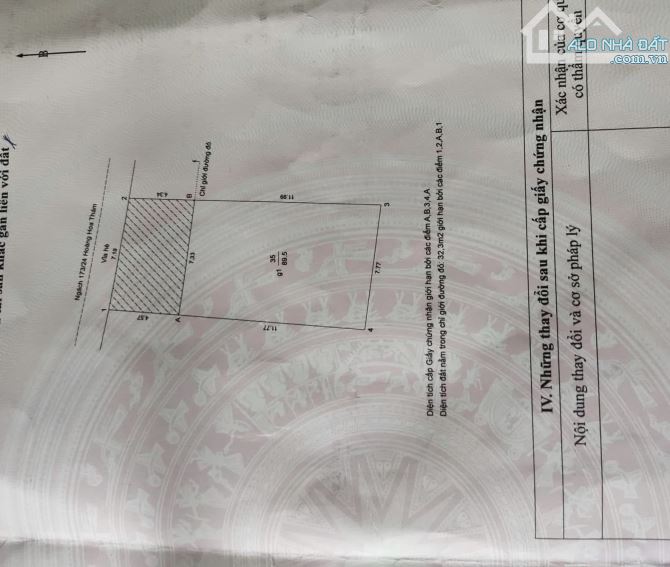 Bán Đất Xây Toà Văn Phòng Phố Đội Cấn Ba Đình, DT 90/120m MT 7.2m Giá 42.9Tỷ. - 2