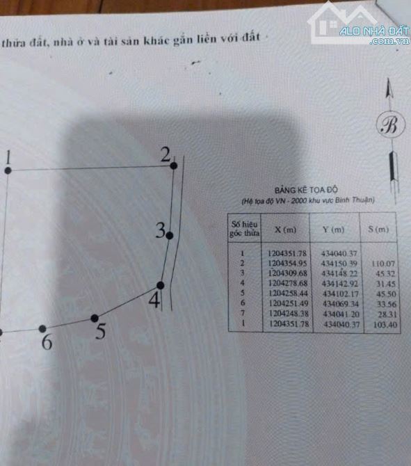 Cần vốn bán lô đất đường xe hơi xã Hàm Minh, H. Hàm Thuận Nam, Bình Thuận - 4