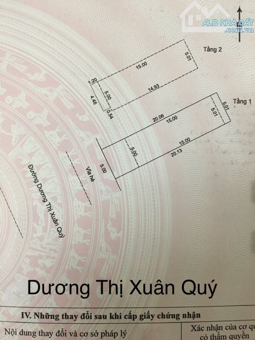 🔥 Nhà 2 tầng mặt tiền đường Dương Thị Xuân Quý . Đường 10m5 lề 5m - Diện tích 100m2 - 4