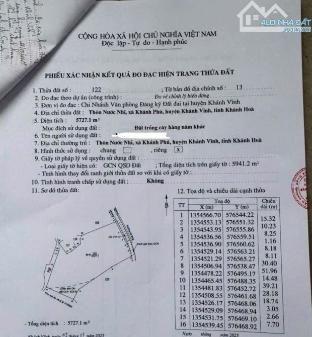 Bán đất vườn Khánh Phú - Khánh Vĩnh giáp suối gần khu công nghiệp Sông Cầu - 5