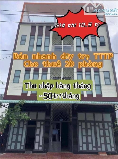 Bán nhà 3 mê nguyên dc 20 phòng trọ dt 160m2 ngang 10m khi gara quyền giá 10ty500