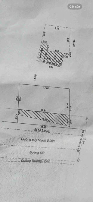 BÁN NHÀ 2 TẦNG DT 211M2 NGANG 18M TRƯỜNG CHINH CẨM LỆ ĐÀ NẴNG