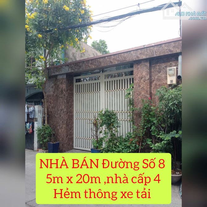 Cần bán nhà 5x20m, ĐS 8, QUẬN BÌNH TÂN