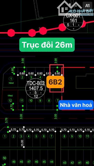 💥💥💥 Siêu phẩm MĐ 26m Hướng Bắc, B2 Khu B Bắc Sông Cấm, 99m2, MT 6,6m💥💥💥