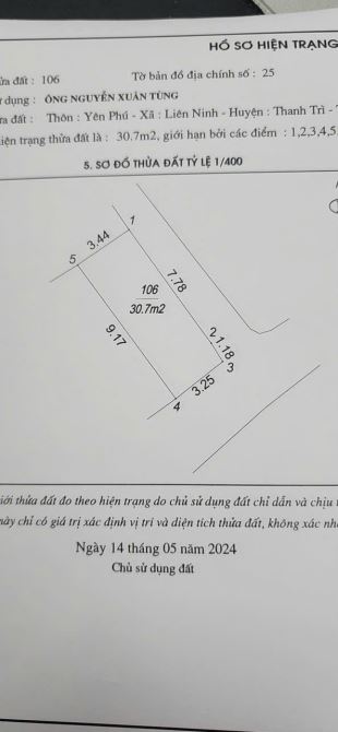 Ngõ chùa yên Phú liên ninh số 41 - 1