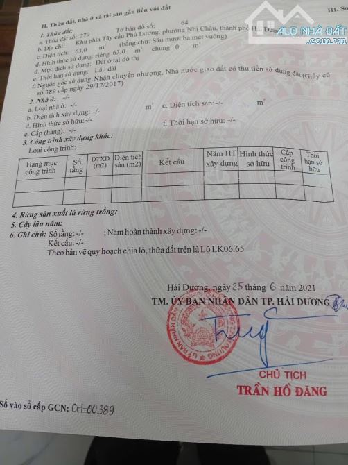 Cần bán liền kề 6.65 thuộc KDT Âu Việt- thành phố Hải Dương - 1