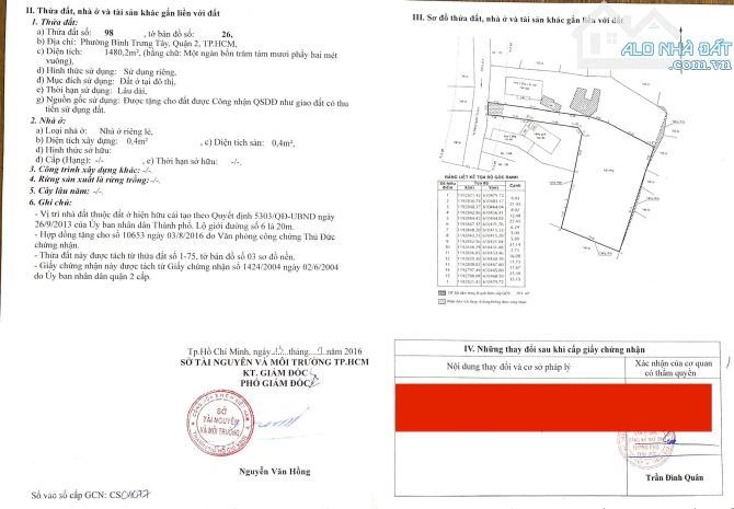 Bán  đất mặt tiền đường 6 Bình Trưng Tây Tp Thủ Đức giá 153 tỷ - 2