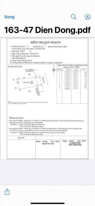 Bán Nhanh lô đất ngay trung tâm Uỷ Ban xã Diên Đồng Diên Khánh,diện tích 1286 m,giá 2tỷ100 - 4