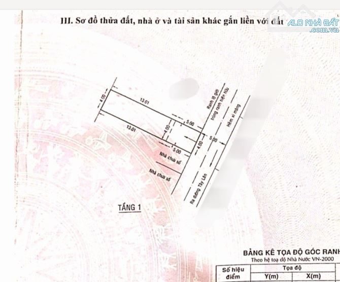 Đất thổ cư HXH Tây Lân_ Bình Trị Đông A, Bình Tân. DT 72m2, Ngang 4m x dài 18m. Giá 3.8 tỷ