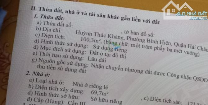 ⭐⭐⭐BÁN NHÀ 2 TẦNG ĐƯỜNG HUỲNH THÚC KHÁNG 100M2 GIÁ 10 TỶ