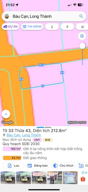 Bán lôĐất 212 m2 lô 2 mặt tiền giá mềm cho ai xây nhà ở