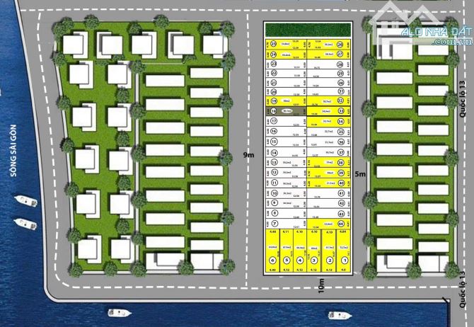 Nhà 1 trệt 5 lầu có thang máy Ven sông Sài Gòn đường 9M Liền kề Vạn Phúc Cty TP.Thủ Đức - 11