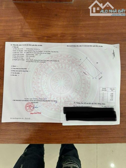 Cần bán nhà 3 đề cua hẻm Nguyễn Công Trứ, Phường 4, Tp Tuy Hoà, Phú Yên - 1