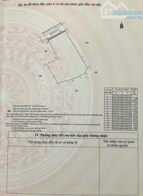 Đất Vĩnh Phương 518m2 xây biệt thự gần bờ kè sông giá chỉ 12tr/m2 - 2