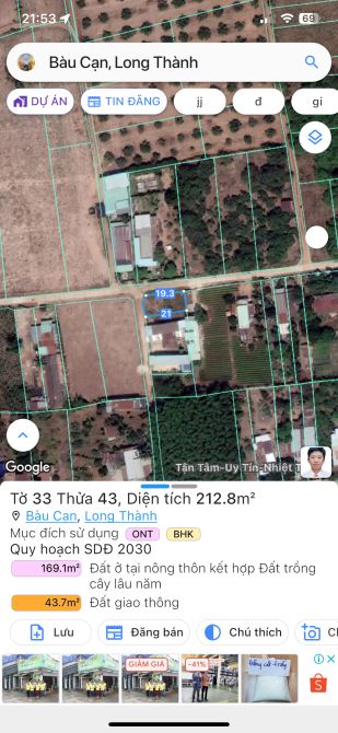 Bán lôĐất 212 m2 lô 2 mặt tiền giá mềm cho ai xây nhà ở - 2