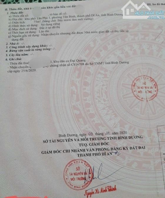 Đất KDC Đại Quang, gần ngã tư Chiêu Liêu, phường Tân Bình, TP Dĩ An - 3