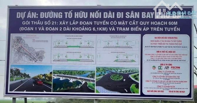 CƠ HỘI ĐẦU TƯ LÔ ĐẤT NỀN HUẾ CÁCH TỐ HỮU 10M DT 310M2 GIÁ 2.X TỶ