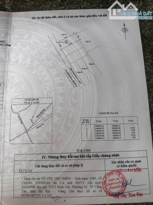 Bán lô đất 6×14=85m2(50 thỏi cư) hẻm xe hơi 7 chỗ đường bùi thiện ngộ phường 10