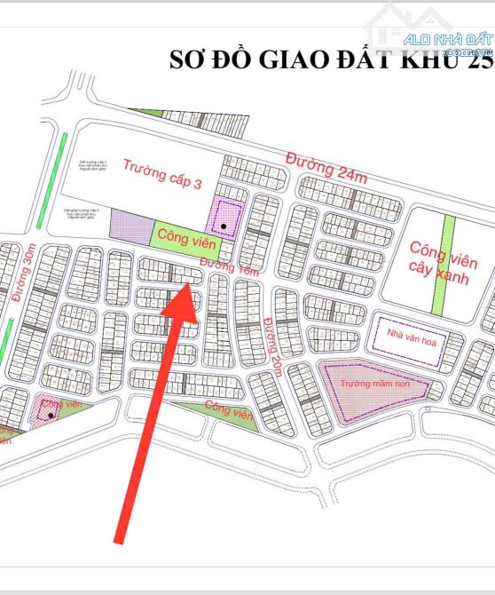 Bán đất dịch vụ khu 25.2 ha, xã Vân Canh, Hoài Đức – 50m2 - 1