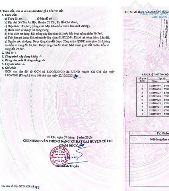 Bán đất tặng nhà cấp 4 xã Tân An Hội, Củ Chi, 145m2, SHR, 1,4 tỷ. - 2