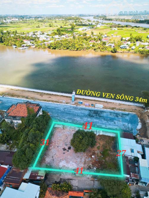 Bán đất mặt tiền bờ kè view sông 34m phường Bửu Long. 1165m sổ thổ cư. Giá 58 tỷ