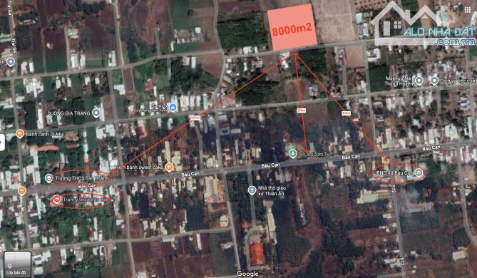 BÁN 8000M2 TRUNG TÂM XÃ BÀU CẠN, LIỀN KỀ SÂN BAY, GIÁ NGỘP RẺ NHẤT KHU VỰC - 1