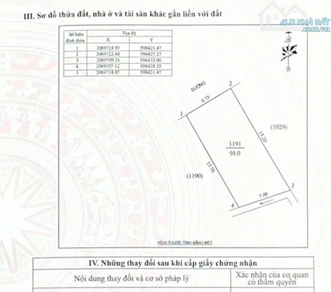 Bán 98m2 đất Tái Định Cư Xóm 12 - Nghi Phú