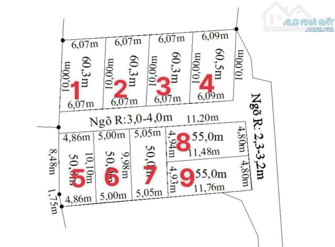 Mở bán 9 lô F0 phường Thiên Hương, gần ngay đường liên phường 203, giáp KCN và Công viên