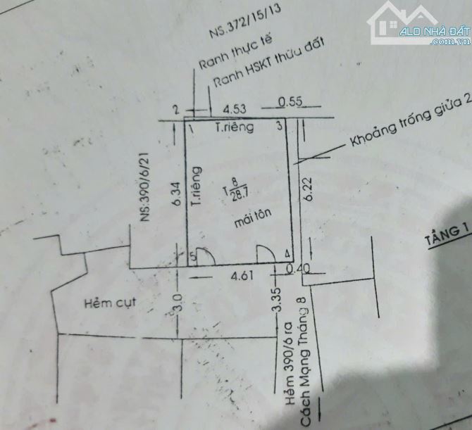 Chính chủ cần bán nhà cách mạng tháng 8