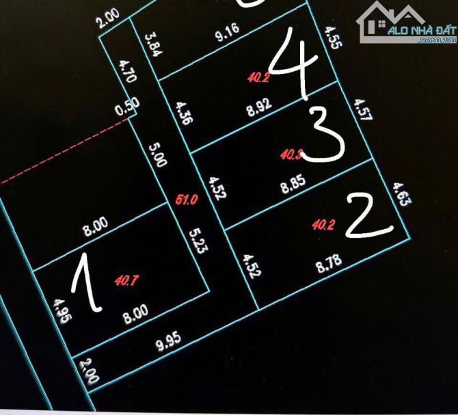 Bán đất diện tích 41m2, Mặt trước 5m Vạn Phúc, Thanh Trì, Hà Nội, Giá 2,x tỷ. - 1