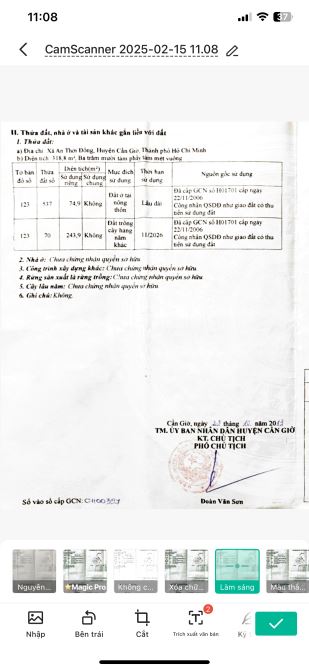 Cần bán lô đất ở xã an thới đông huyện cần giờ tphcm - 1
