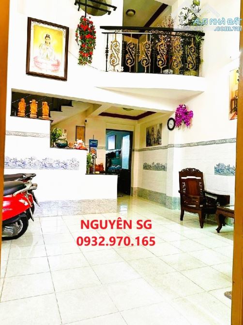 GIẢM 1 TỶ, SÁT MẶT TIỀN VẠN KIẾP, 4 TẦNG, DT 75 M2 (5x15), THU NHẬP 180 TRIỆU, GIÁP QUẬN 1 - 1