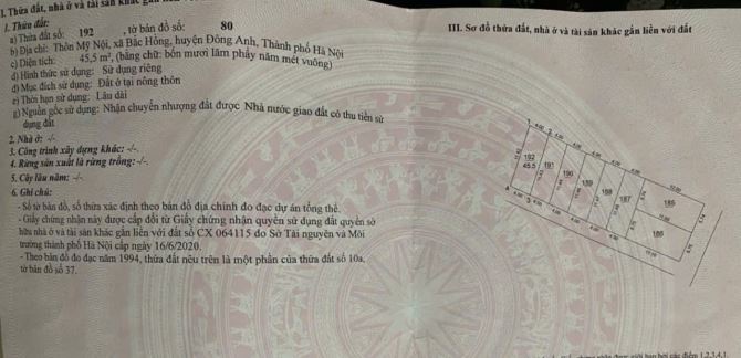 🔥 BÁN ĐẤT MỸ NỘI – BẮC HỒNG, ĐÔNG ANH – ĐƯỜNG 3M, Ô TÔ VÀO TẬN NƠI 🔥 CHỈ 2,X TỶ