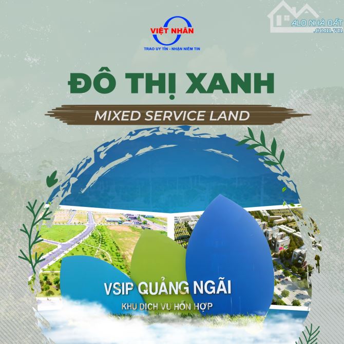 KHU DỊCH VỤ HỖN HỢP VSIP QUẢNG NGÃI - TRUNG TÂM TỊNH PHONG - LIỀN KỀ KCN VSIP - GÍA TỐT