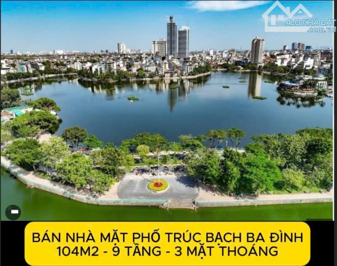 🔥 TÒA CHDV CAO CẤP MẶT PHỐ TRÚC BẠCH – BA ĐÌNH – VIEW HỒ, – 9 TẦNG – DT 120TR/THÁNG