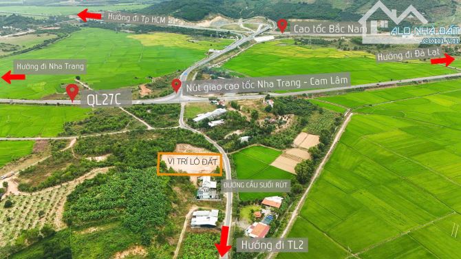 Cơ Hội Đầu Tư: 1035m2 Đất Ở Diên Thọ Khánh Hòa - 2.6 tỷ, Đường 20m, Sổ Đỏ!