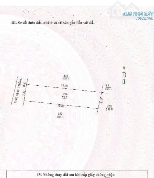 Lô đất đẹp ngõ 381 Nguyễn Lương Bằng