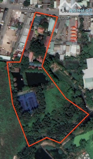 Bán lô đất 14.000m2 Mặt tiền đường Bình Phú Tam Phú Tp.Thủ Đức
