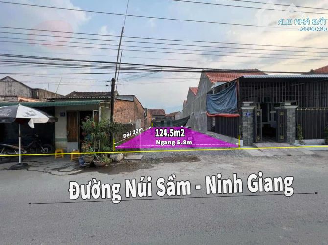 Bán đất Ninh Giang Ninh Hoà mặt tiền đường Núi Sầm - 1