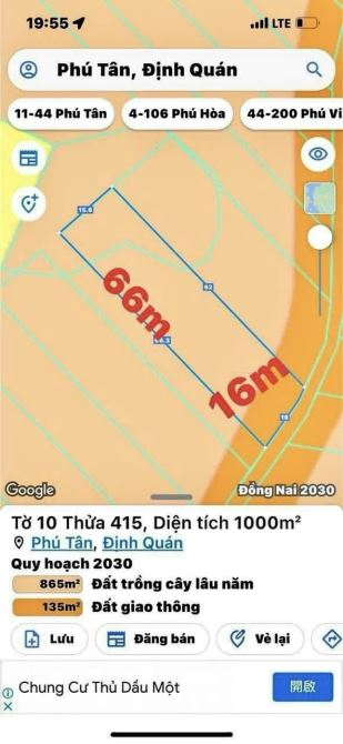 ✨ 1.000m2 Ngang 16M Mặt tiền đường Bê Tông Lớn. Thích hợp đầu tư hoặc xây Nhà Vườn - 569Tr - 4