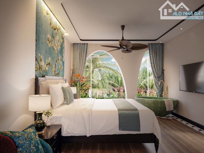 Bán lô đất view sông Cẩm Châu tặng giấy phép xây dựng và thiết kế villa 6 phòng - 5