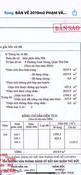 Cần bán lại lô đất DT 2019 m2 Mặt Tiền Phạm Văn Đồng hệ số 8 Phường Linh Trung - 5