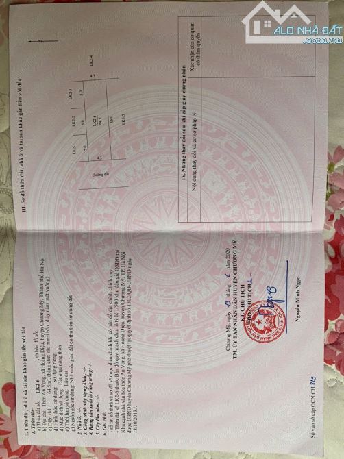 Bán đất oto tránh Hoàng Diệu, Chương Mỹ, 65m2 nhỉnh 2 tỷ giá đầu tư