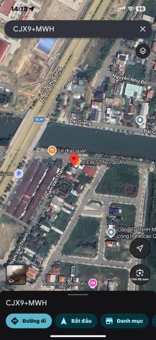 BÁN 500M2 ĐẤT 2 MẶT TIỀN PHẠM VĂN THANH VÀ LỢI NÔNG VIEW SÔNG ĐẠI GIANG CÁCH AEONMALL 200M