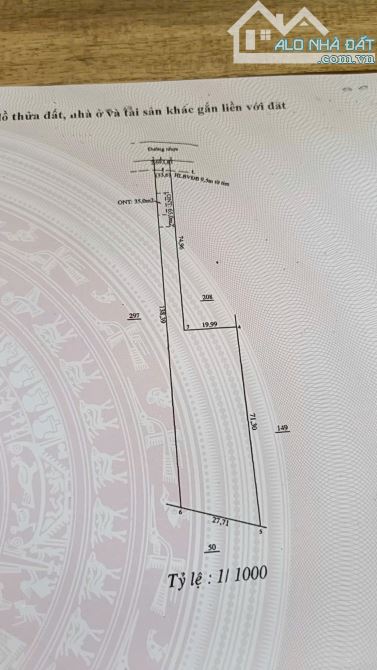 2 Sào 2 đất Tân Hưng NGAY UBND xã giá 1 tỉ - 1