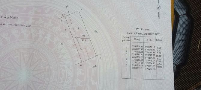 BÁN ĐẤT ĐẸP 2.38 TỶ 84M2 MẶT TIỀN 4.8M ( TÂY BẮC ) KHU BÃI VƯỢT - 2