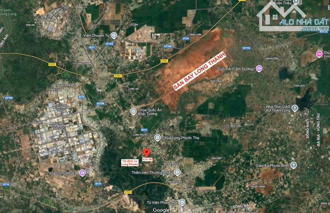 Cần bán lô đất 3.100m2 vuông vức, ngang đến 24m ngay cổng khu TĐC Long Phước - 2