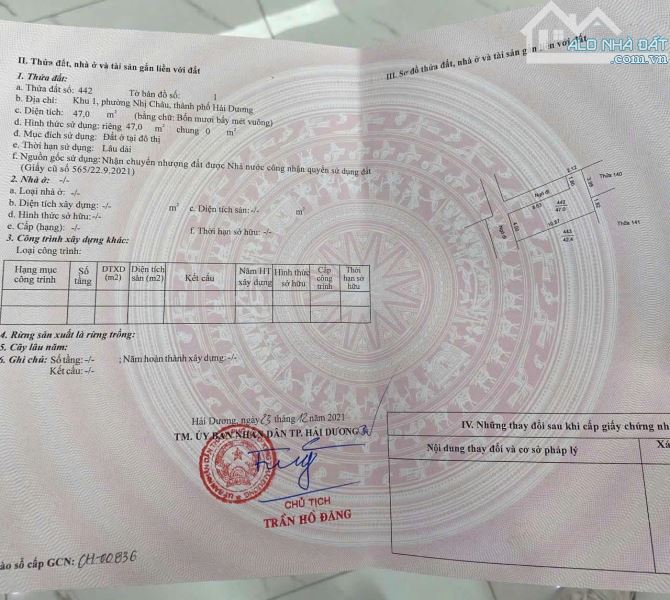 Bán Lô Đất GÓC  ngõ Trương Hán Siêu  Khu 1 Nhị Châu, TP Hải Dương - 3